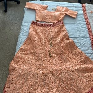 Traditional Indian wedding ceremony outfit